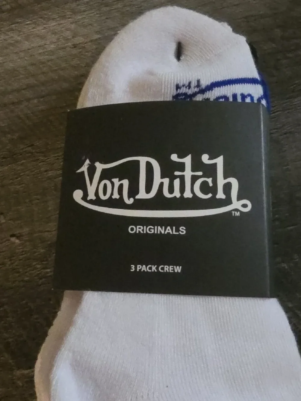 Von Dutch White Crew Socks 3 Pairs